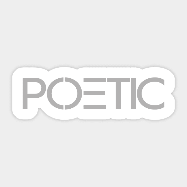 Poetic Sticker by Blikk